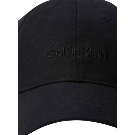 Casquette à fermeture strapback noire unie avec logo noir - Image 4