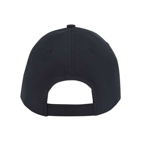 Casquette strapback en coton noire unie avec une écriture or brodée - Image 4