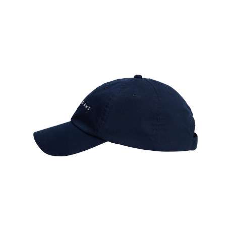 Casquette strapback en coton bleue marine unie avec une écriture brodée - Image 4