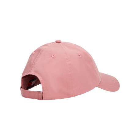 Casquette strapback en coton rose unie avec une écriture brodée - Image 2