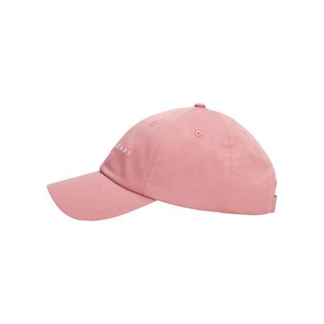 Casquette strapback en coton rose unie avec une écriture brodée - Image 3