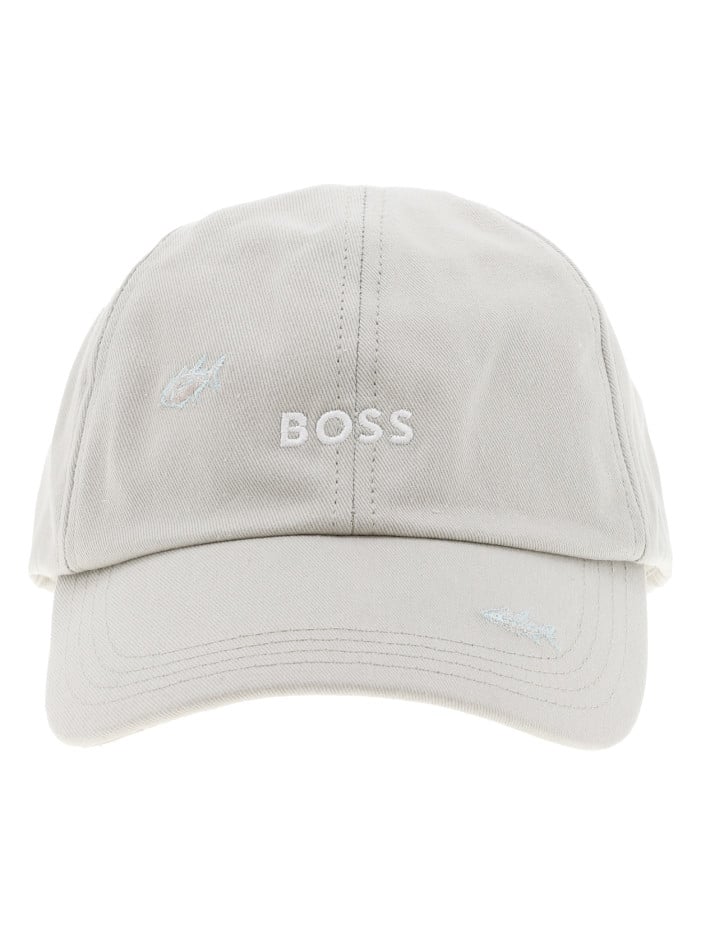 Casquette en coton beige...