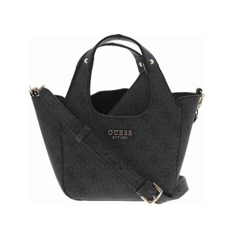 Sac à main avec motif monogrammes contrasté et bandoulière amovible