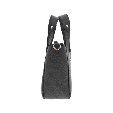 Sac à main avec motif monogrammes contrasté et bandoulière amovible - Image 2