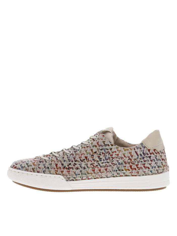 Tennis en cuir multicolores...