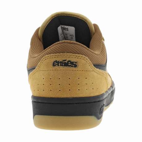 Baskets jaunes moutarde en suède à semelle plate avec des lacets plats écrus - Image 6