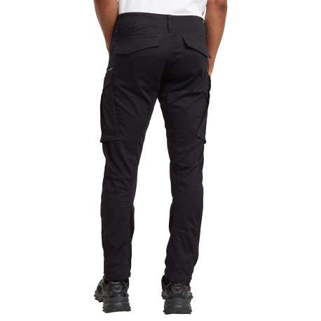 Pantalon 5 Poches en coton noir uni avec une coupe droite et des poches - Image 2