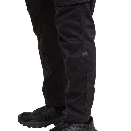 Pantalon 5 Poches en coton noir uni avec une coupe droite et des poches - Image 3