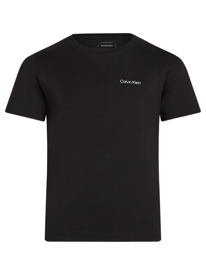 T-shirt en coton noir uni...