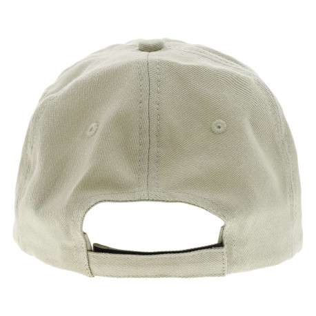 Casquette verte en coton avec logo brodé à l'avant - Image 2
