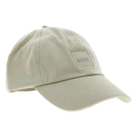 Casquette verte en coton avec logo brodé à l'avant - Image 3