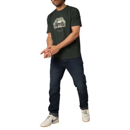 T-shirt en coton vert avec un imprimé fantaisie et des manches courtes - Image 4