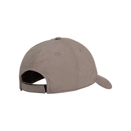 Casquette en coton marron unie avec des broderies et des trous d'aération - Image 3