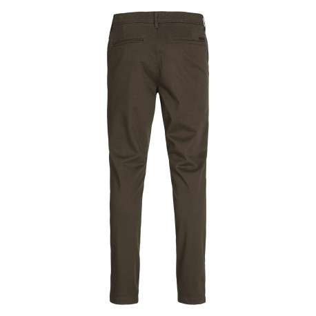 Pantalon Chino Marco Bowie en coton marron uni avec une coupe slim - Image 2