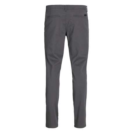 Pantalon Chino Marco Bowie en coton anthracite uni avec une coupe slim - Image 2