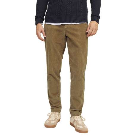 Pantalon camel en coton Chino Ace Corduroy en velours avec une coupe slim - Image 3