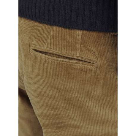 Pantalon camel en coton Chino Ace Corduroy en velours avec une coupe slim - Image 7