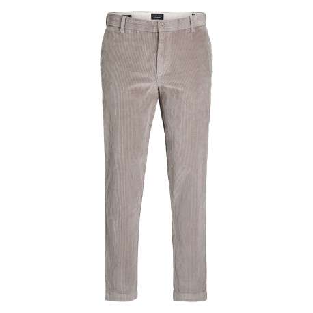 Pantalon beige en coton Chino Ace Corduroy en velours avec une coupe slim