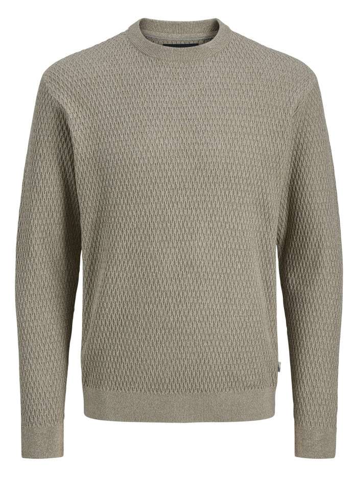 Pull en coton beige à coupe...