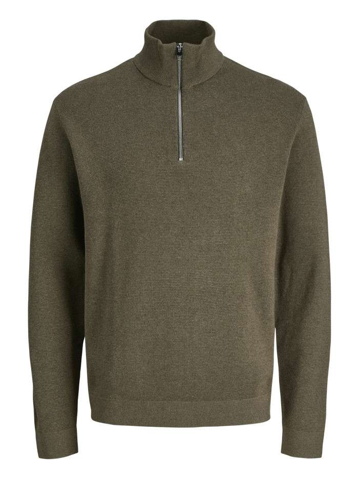 Pull en coton marron en...