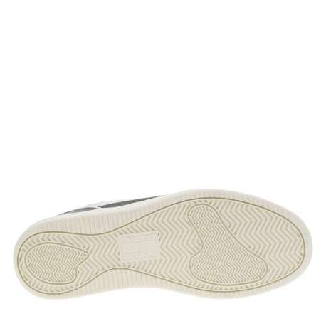 Baskets en cuir sauge avec une fermeture à lacets et logos de la marque - Image 5