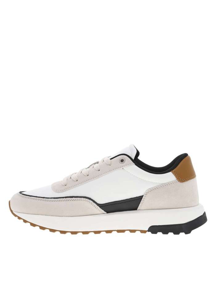 Baskets running en cuir...
