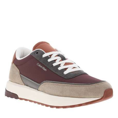 Baskets running en cuir multicolores avec des empiècements en cuir nubuck - Image 3