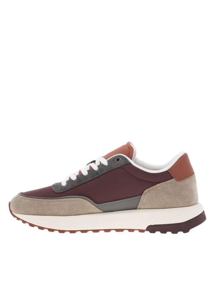 Baskets running en cuir...