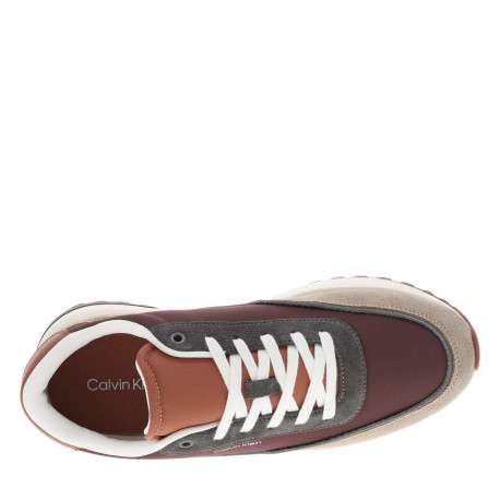 Baskets running en cuir multicolores avec des empiècements en cuir nubuck - Image 4