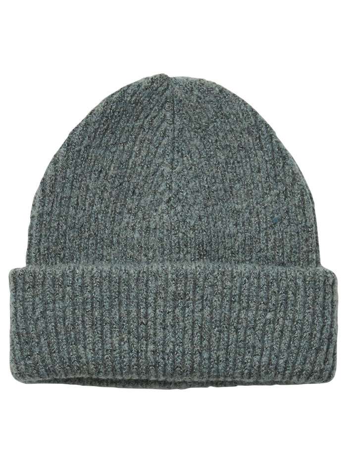 Bonnet bleu uni en maille...