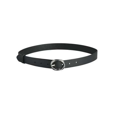 Ceinture noire unie avec une fermeture boucle ardillon
