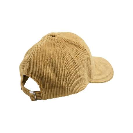 Casquette en coton camel unie avec un coeur brodé en fils lurex - Image 2