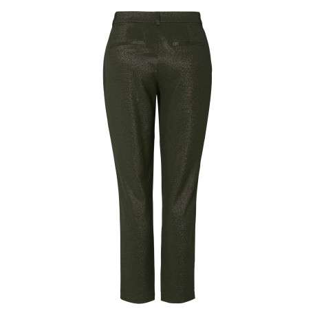 Pantalon chino noir coupe slim avec incrustation de fils lurex - Image 2