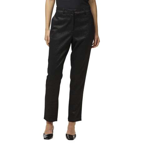 Pantalon chino noir coupe slim avec incrustation de fils lurex - Image 3