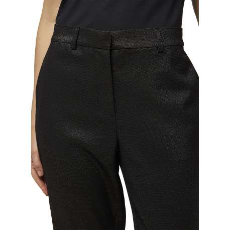 Pantalon chino noir coupe slim avec incrustation de fils lurex - Image 6