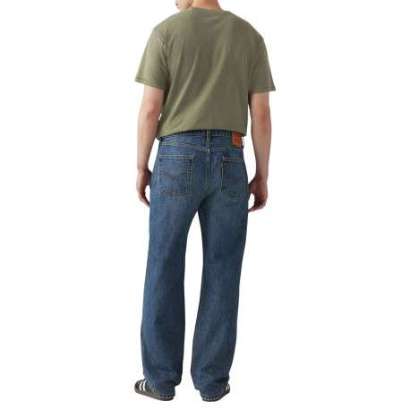 Jean 565 Loose Straight en coton bleu uni avec une coupe droite - Image 5