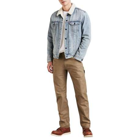 Pantalon en coton camel uni Cargo Workwear 505 ® Utility avec une coupe droite - Image 2