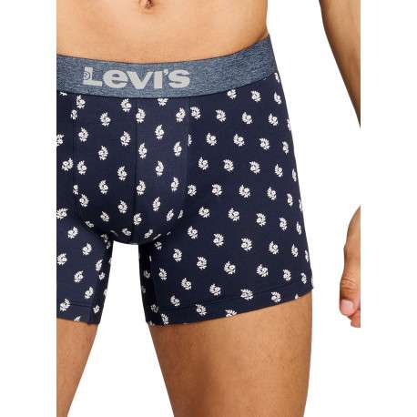 Lot de 2 boxers courts bleus en coton avec ceinture élastiquée - Image 7