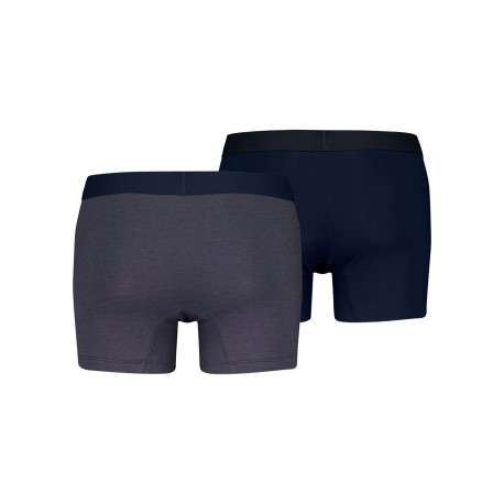 Lot de 2 boxers courts multicolores en coton avec ceinture élastiquée - Image 2