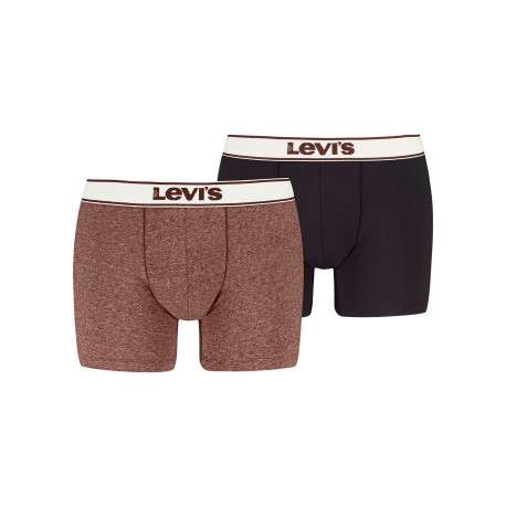 Lot de 2 boxers courts multicolores en coton avec ceinture élastiquée