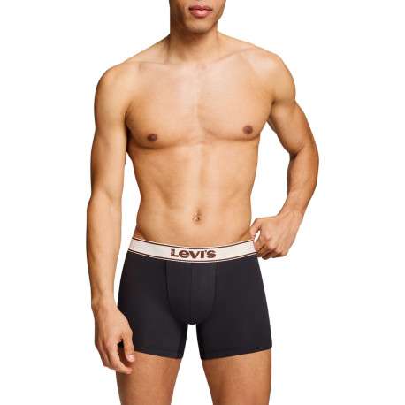 Lot de 2 boxers courts multicolores en coton avec ceinture élastiquée - Image 4