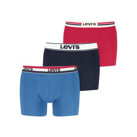 Lot de 3 boxers courts multicolores en coton avec ceinture élastiquée