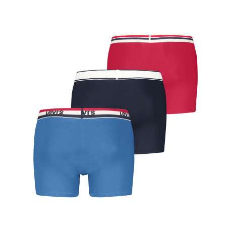 Lot de 3 boxers courts multicolores en coton avec ceinture élastiquée - Image 2