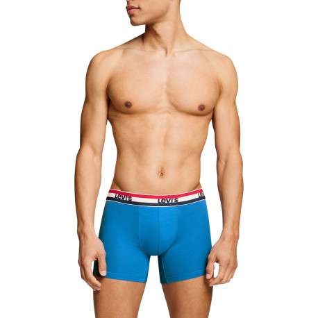 Lot de 3 boxers courts multicolores en coton avec ceinture élastiquée - Image 3