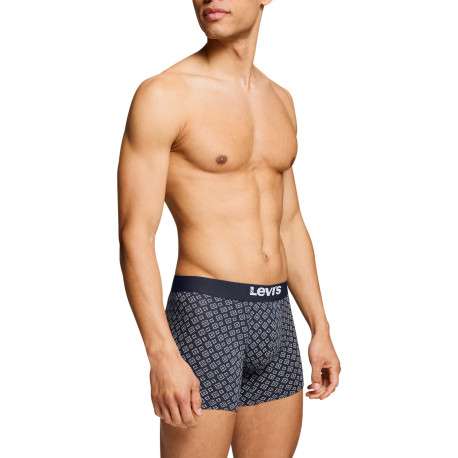 Lot de 3 boxers courts bleus en coton avec ceinture élastiquée - Image 6
