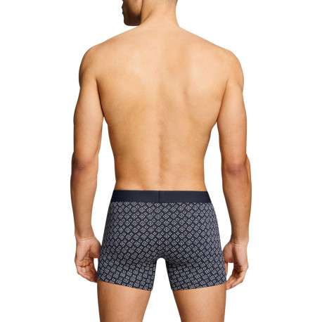 Lot de 3 boxers courts bleus en coton avec ceinture élastiquée - Image 7