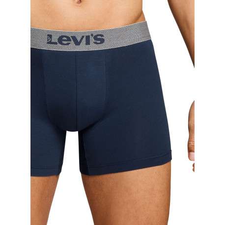 Lot de 3 boxers courts bleus en coton avec ceinture élastiquée - Image 9