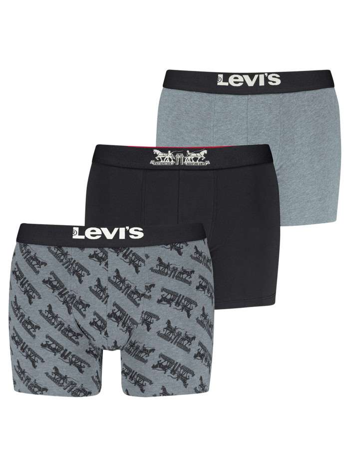 Lot de 3 boxers courts gris...