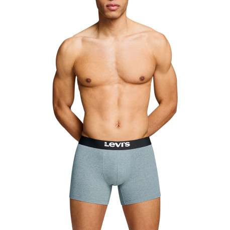 Lot de 3 boxers courts gris et noir en coton avec ceinture élastiquée - Image 5