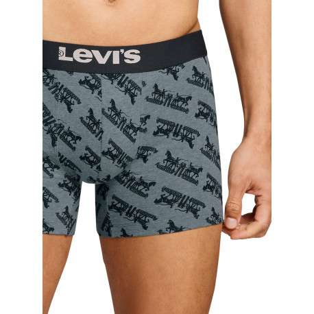 Lot de 3 boxers courts gris et noir en coton avec ceinture élastiquée - Image 8
